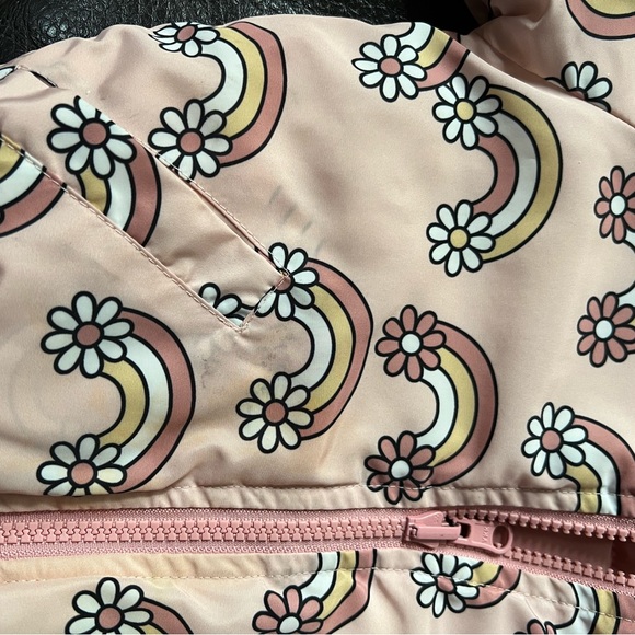 Huxbaby Daisy Rainbow Reversible Bomber size 2T - Picture 4 of 8
